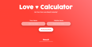 love-calculatore