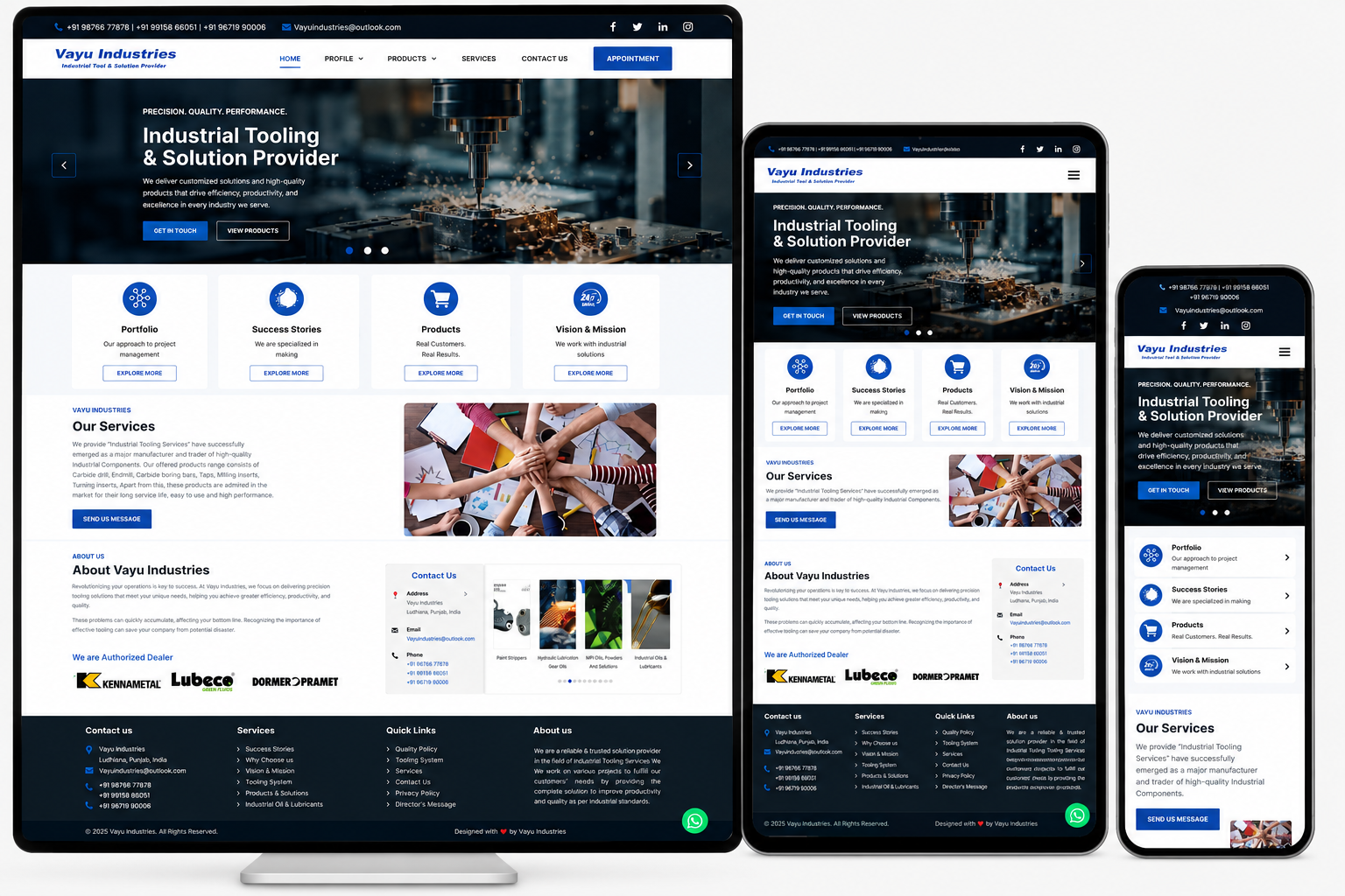 vayuindustries.in screenshot